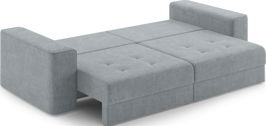 Диван прямой двухместный Конте, модель 036, Danco 995 (серый)