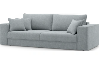 Диван прямой двухместный Конте, модель 036, Danco 995 (серый)