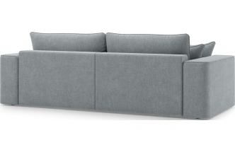 Диван прямой двухместный Конте, модель 036, Danco 995 (серый)