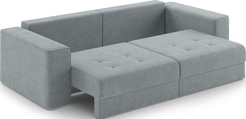 Диван прямой двухместный Конте, модель 036, Danco 995 (серый)