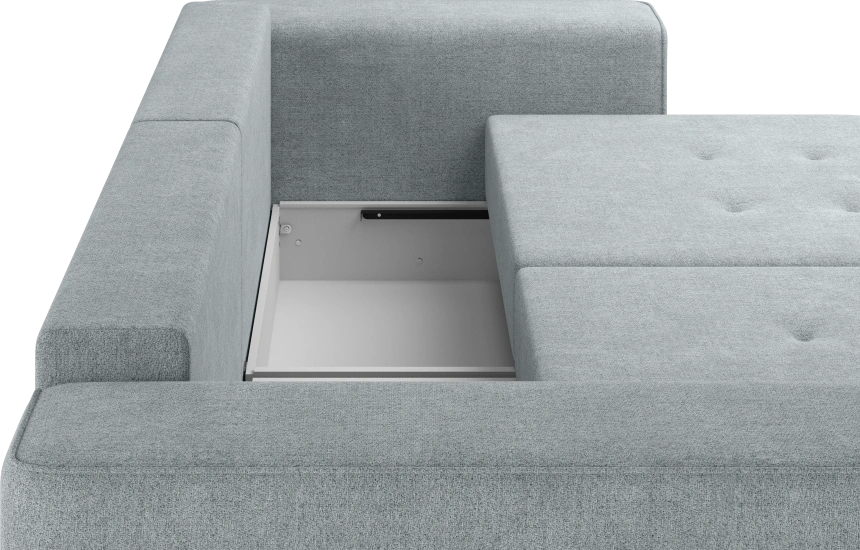 Диван прямой двухместный Конте, модель 036, Danco 995 (серый)