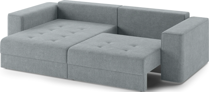 Диван угловой двухместный Конте, модель 036, Danco 995 (серый)