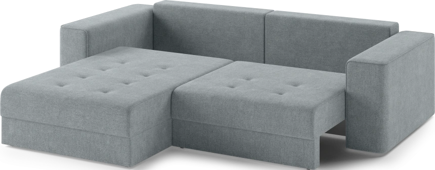 Диван угловой двухместный Конте, модель 036, Danco 995 (серый)