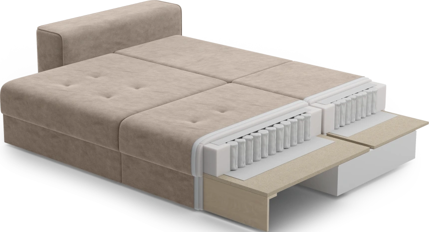 Диван угловой двухместный Конте, модель 036, Danco 995 (серый)