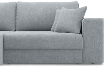 Диван угловой двухместный Конте, модель 036, Danco 995 (серый)