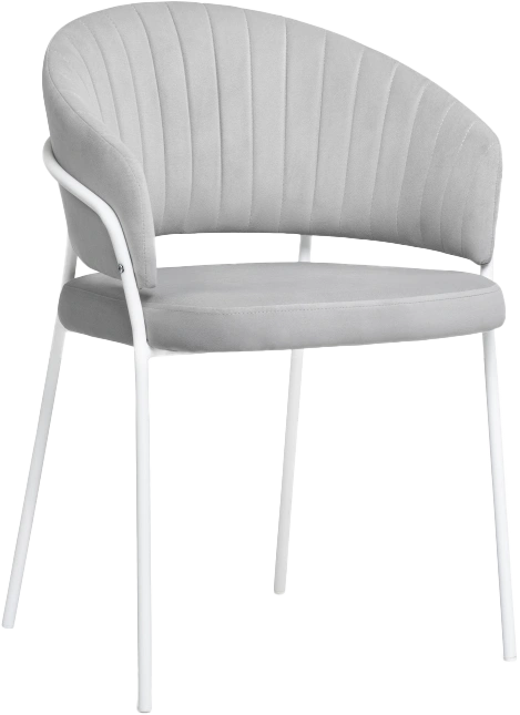 Стул Лео, серый brandy light 22 / белый