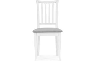 Деревянный стул Фрезино, велюр серый / белый