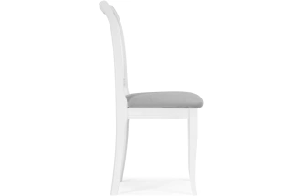 Деревянный стул Фрезино, велюр серый / белый