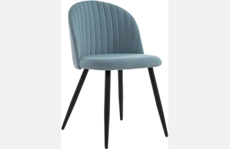 Стул Gabi 1, мягкий, light blue / black