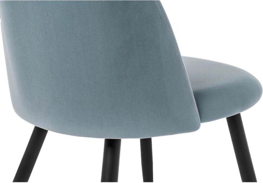 Стул Gabi 1, мягкий, light blue / black