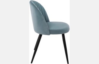 Стул Gabi 1, мягкий, light blue / black