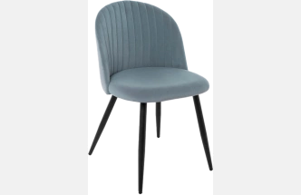 Стул Gabi 1, мягкий, light blue / black