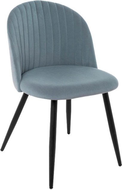 Стул Gabi 1, мягкий, light blue / black