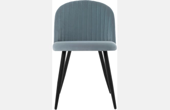 Стул Gabi 1, мягкий, light blue / black