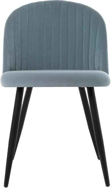 Стул Gabi 1, мягкий, light blue / black