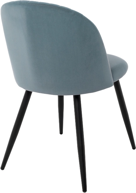 Стул Gabi 1, мягкий, light blue / black