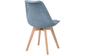 Стул Bonuss, велюр, light blue / wood