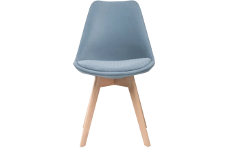 Стул Bonuss, велюр, light blue / wood