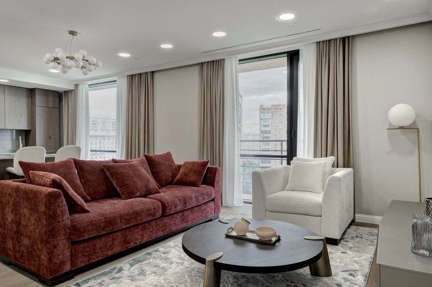 Журнальный стол Kong, 138x138x33, МДФ, шпон, темный орех / латунь