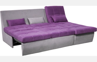 Диван прямой София 2, 228 на 170, ткань Tenerife italian plum, Tenerife silver