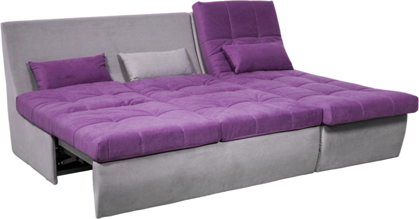 Диван прямой София 2, 228 на 170, ткань Tenerife italian plum, Tenerife silver