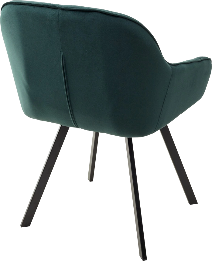Стул Gale, поворотный, мягкий, Bluvel-78 green, велюр, черный каркас