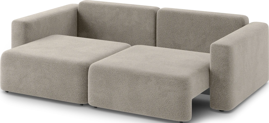 Диван прямой двухместный Дарио, модель 144, OVIS 13 (серый)