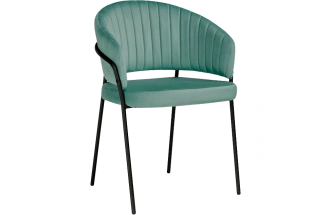 Стул Лео, зеленый brandy light 10 / черный