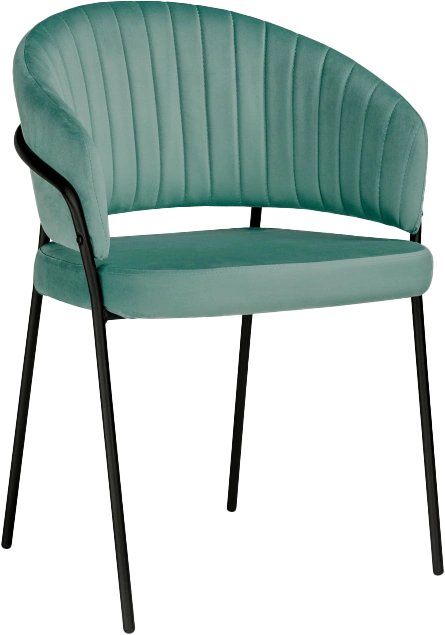 Стул Лео, зеленый brandy light 10 / черный