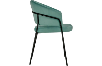 Стул Лео, зеленый brandy light 10 / черный