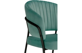 Стул Лео, зеленый brandy light 10 / черный