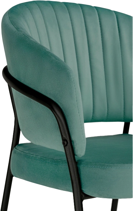 Стул Лео, зеленый brandy light 10 / черный