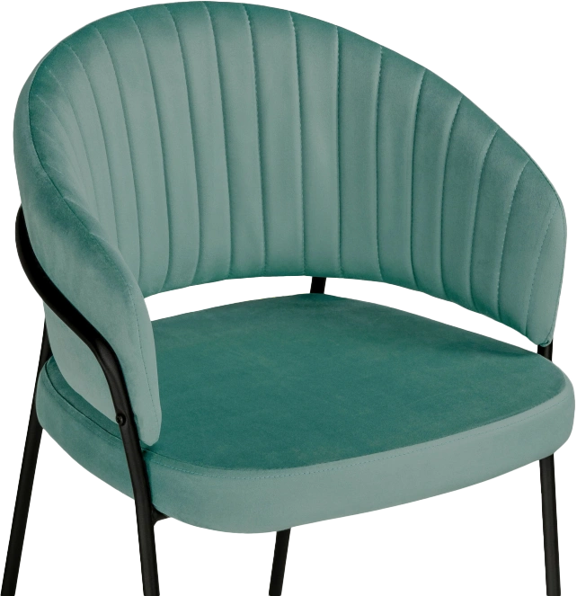 Стул Лео, зеленый brandy light 10 / черный