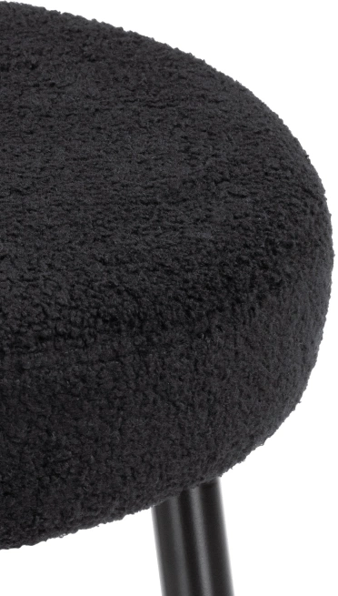 Полубарный табурет Plato, букле черный