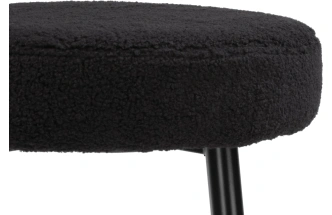 Полубарный табурет Plato, букле черный