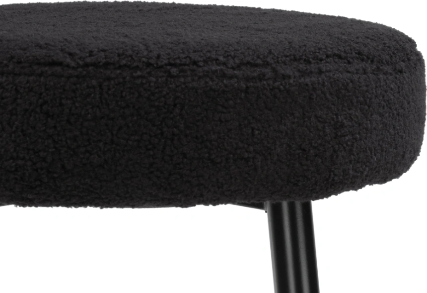 Полубарный табурет Plato, букле черный