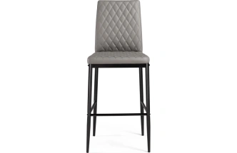 Барный стул Teon, серый / черный