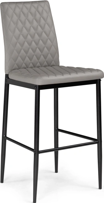 Барный стул Teon, серый / черный