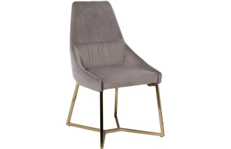 Стул 30C-1185 GRE, мягкий, велюр, серый 