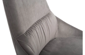 Стул 30C-1185 GRE, мягкий, велюр, серый 