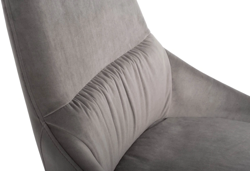 Стул 30C-1185 GRE, мягкий, велюр, серый 