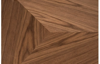 Журнальный стол Kong, 138x138x33, МДФ, шпон, светлый орех / бронза