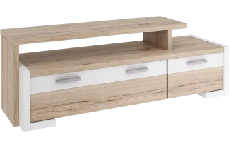 Тумба под ТВ Венето, Дуб санремо / Белый