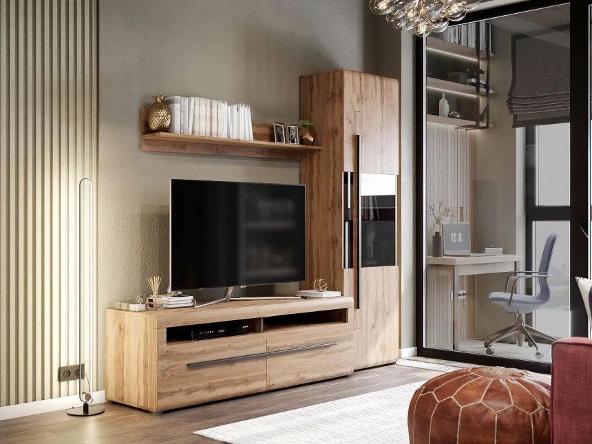 Полка навесная Ницца, дуб вотан