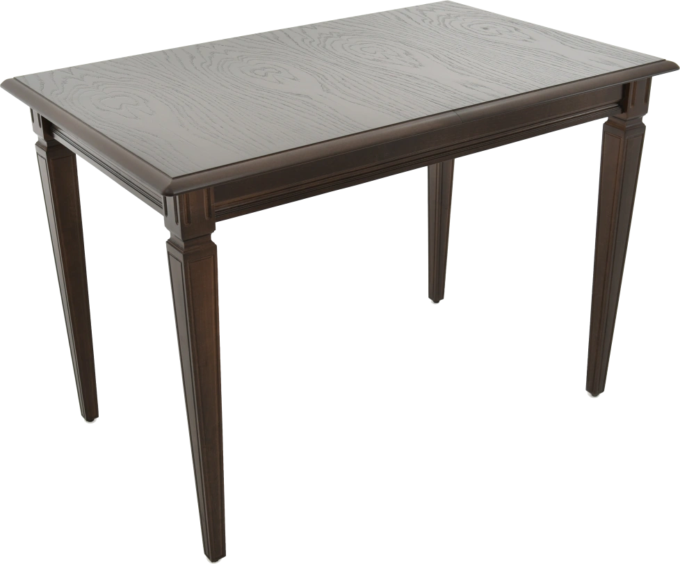 Кухонный стол Сиена, 110, орех темный, каркас орех темный