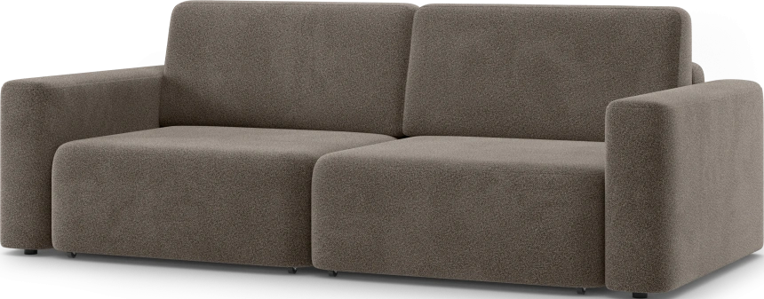 Диван прямой двухместный Дарио, модель 144, OVIS 30 (коричневый)