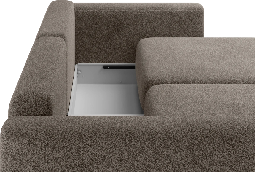 Диван прямой двухместный Дарио, модель 144, OVIS 30 (коричневый)