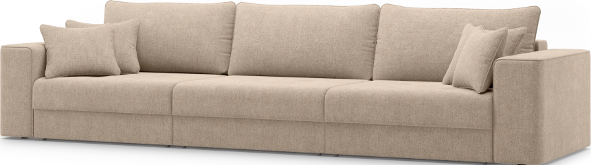 Диван прямой трехместный Конте, модель 036, Danco 290 (коричневый)