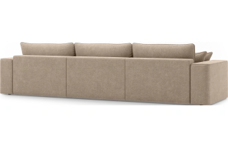 Диван прямой трехместный Конте, модель 036, Danco 290 (коричневый)