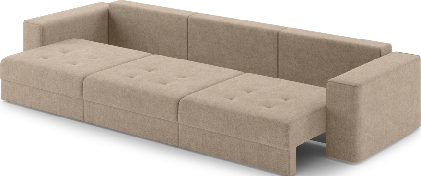 Диван прямой трехместный Конте, модель 036, Danco 290 (коричневый)